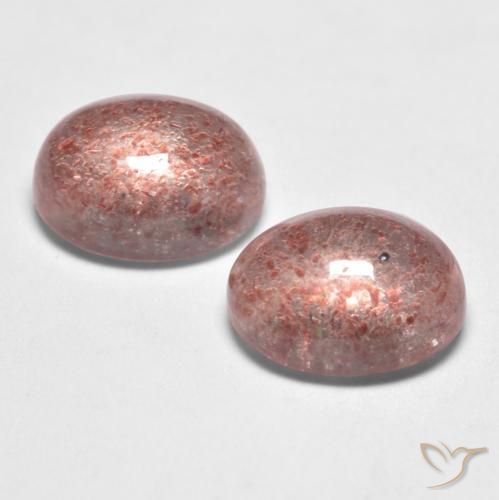 Gemme di Quarzo fragola Rosa intenso rosa naturale da 3.31 ct, Ovale, Traslucido