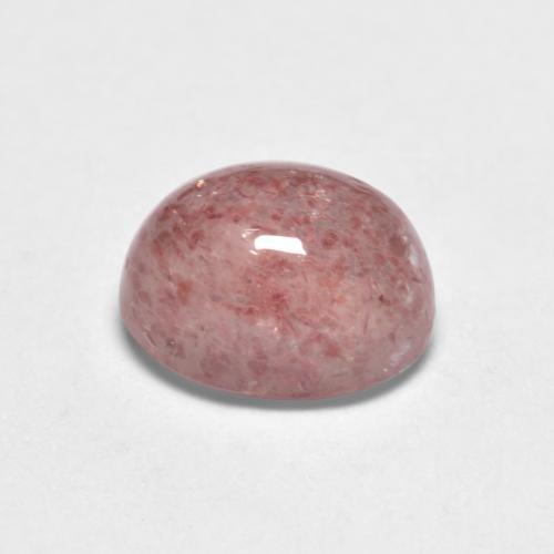 Quarzo fragola naturale rosa da 1,13 ct, taglio ovale, traslucido