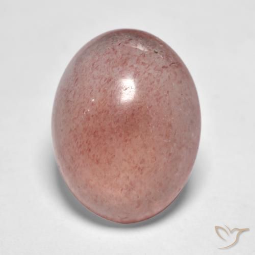 7.34ct Naturale Tono rosa Quarzo fragola, Ovale, Traslucido