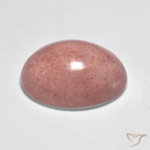 Quarzo fragola Tono rosa naturale da 7.34 ct, Ovale, Traslucido