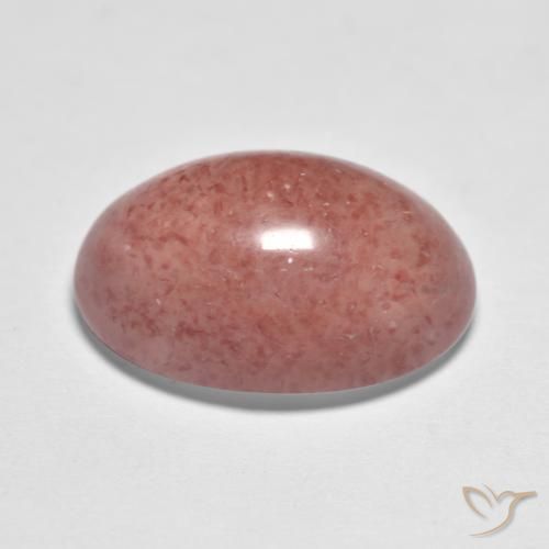 Quarzo fragola Rosso mattone naturale da 7.41 ct, Ovale, Traslucido