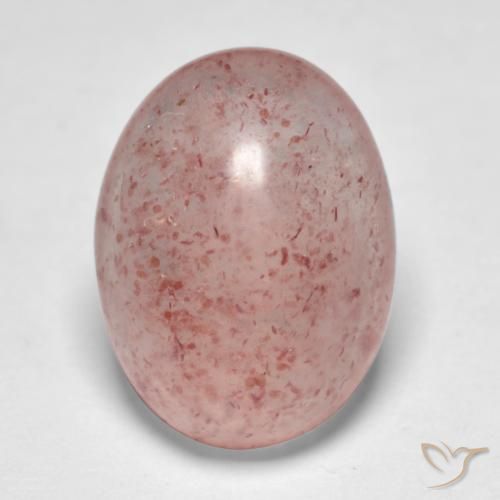 9.24ct Naturale Rosa chiaro Quarzo Fragola, Ovale, Traslucido