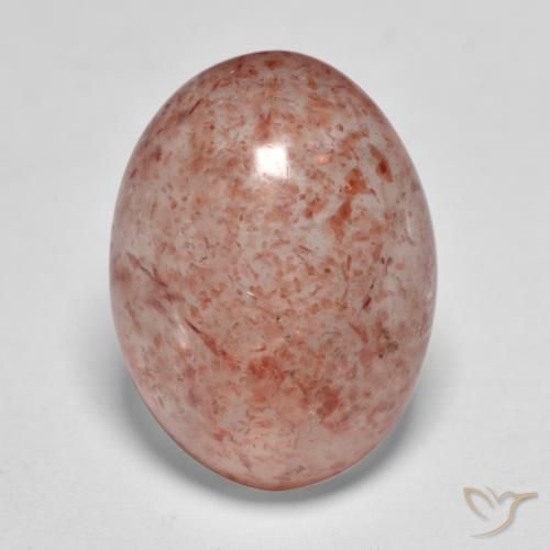 7.92ct Naturale Rosa terroso Quarzo Fragola, Ovale, Traslucido