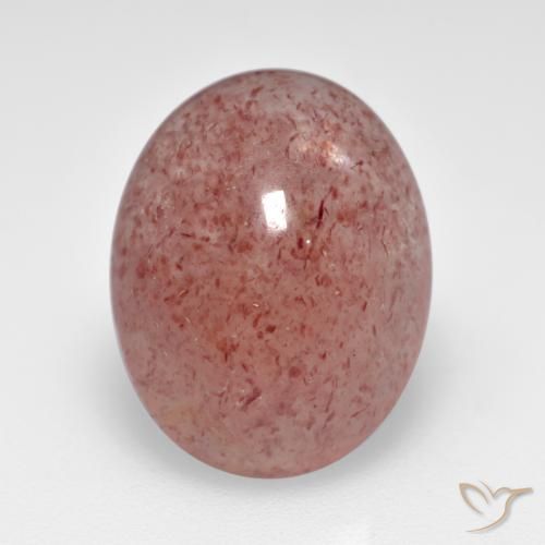 6.80ct Naturale Rosa medio-chiaro Quarzo Fragola, Ovale, Traslucido
