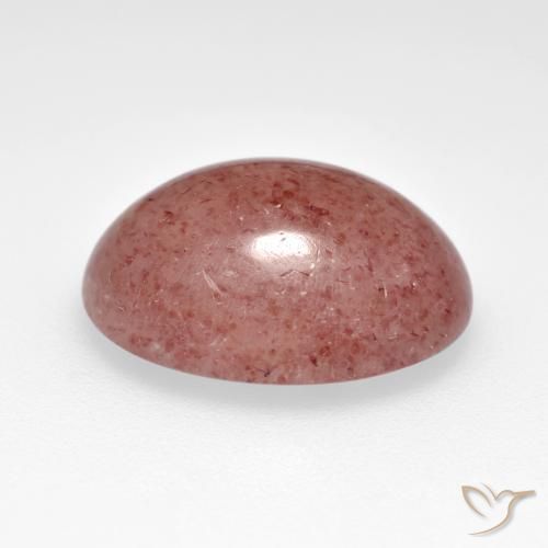 Quarzo fragola Rosa medio-chiaro naturale da 6.80 ct, Ovale, Traslucido