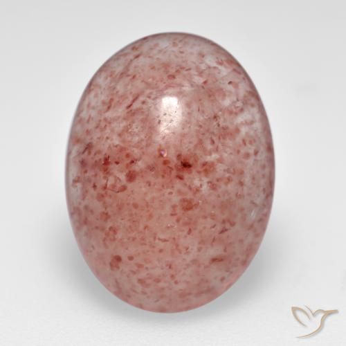 6.60ct Naturale Rosa medio-chiaro Quarzo Fragola, Ovale, Traslucido