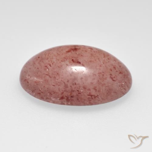 Quarzo fragola Rosa medio-chiaro naturale da 6.60 ct, Ovale, Traslucido