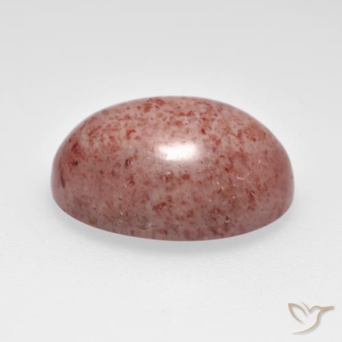 Quarzo fragola Rosa medio-chiaro naturale da 7.67 ct, Ovale, Traslucido