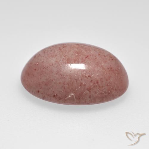Quarzo fragola Rosa medio naturale da 8.33 ct, Ovale, Traslucido