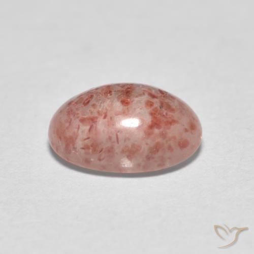 Quarzo fragola Rosa medio naturale da 0.83 ct, Ovale, Trasparente