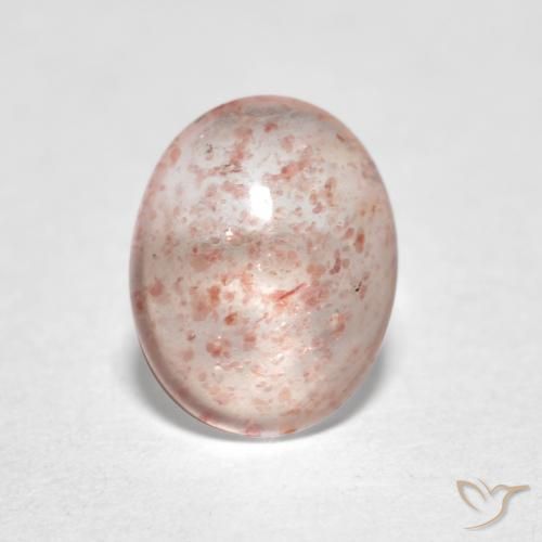 0.92ct Naturale Rosa chiaro Quarzo Fragola, Ovale, Trasparente