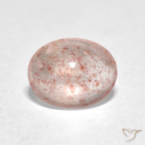 Quarzo fragola Rosa chiaro naturale da 0.92 ct, Ovale, Trasparente