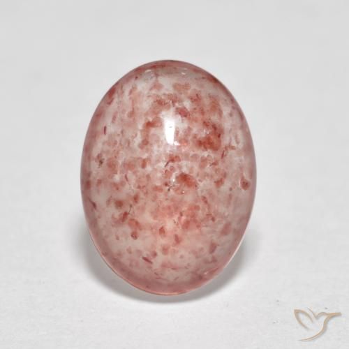 1.04ct Naturale Rosa medio Quarzo Fragola, Ovale, Traslucido