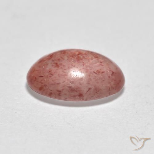 Quarzo fragola Rosa medio naturale da 1.04 ct, Ovale, Traslucido
