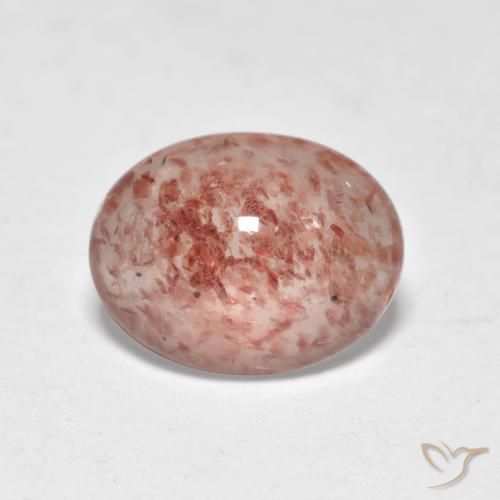 1.12ct Naturale Rosa medio Quarzo Fragola, Ovale, Traslucido