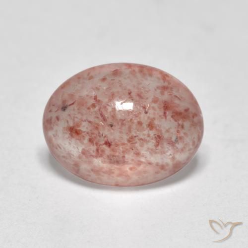 Quarzo fragola Rosa terroso naturale da 1.08 ct, Ovale, Traslucido
