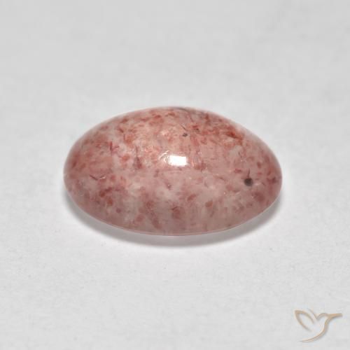 Quarzo fragola Rosa terroso naturale da 1.08 ct, Ovale, Traslucido
