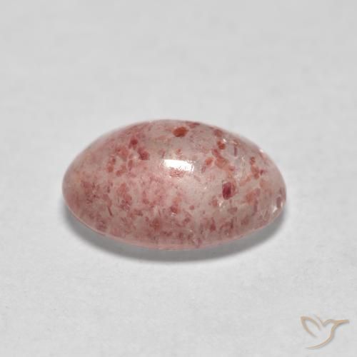 Quarzo fragola Rosa medio naturale da 1.09 ct, Ovale, Traslucido