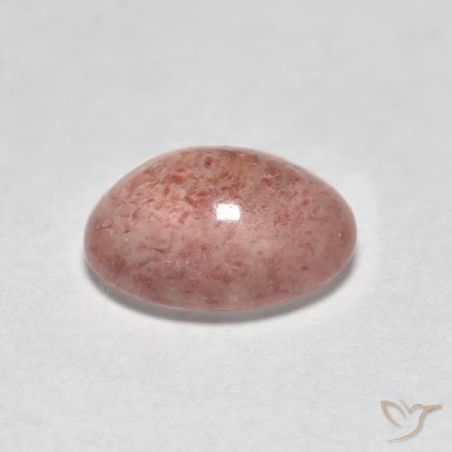 Quarzo fragola Rosa terroso naturale da 1.03 ct, Ovale, Traslucido
