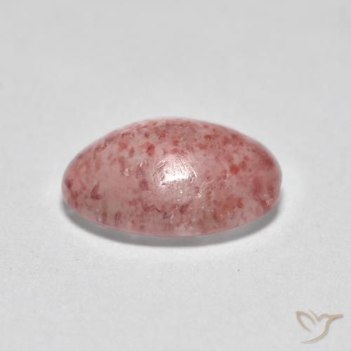 Quarzo fragola Rosa medio-chiaro naturale da 0.98 ct, Ovale, Traslucido
