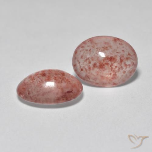 Gemme di Quarzo fragola Rosa medio-chiaro naturale da 1.99 ct, Ovale, Traslucido