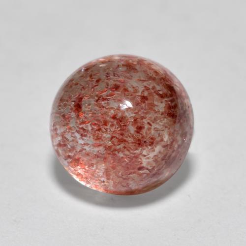 Quarzo fragola rosa rosa naturale da 1,95 ct, taglio rotondo, traslucido
