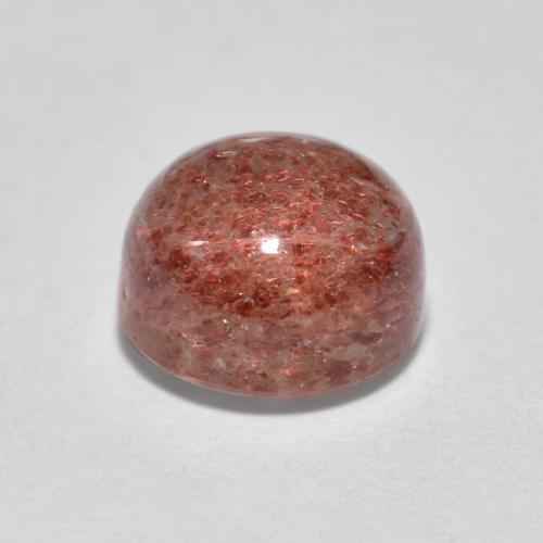 Quarzo fragola rosa rosa naturale da 1,95 ct, taglio rotondo, traslucido