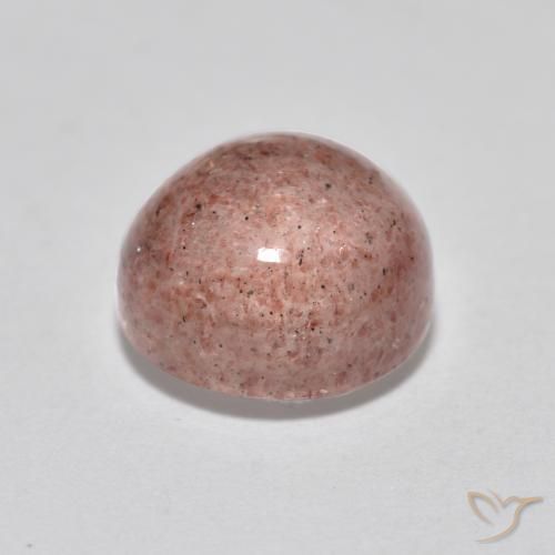 Quarzo fragola Rosa chiaro naturale da 2.61 ct, Rotondo, Traslucido