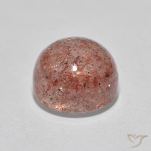 Quarzo fragola Rosa rosa naturale da 2.90 ct, Rotondo, Traslucido