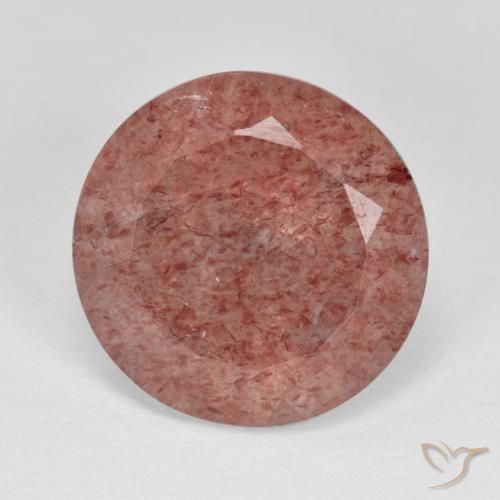 6.90ct Naturale Rosa medio Quarzo Fragola, Rotondo, Traslucido
