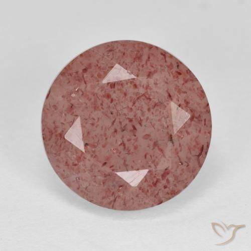 6.14ct Naturale Rosa medio Quarzo Fragola, Rotondo, Traslucido
