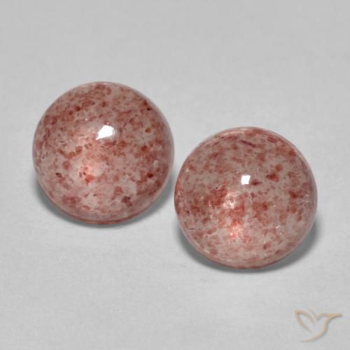 3.23ctw Naturale Rosa medio Quarzo Fragola, Rotondo, Traslucido