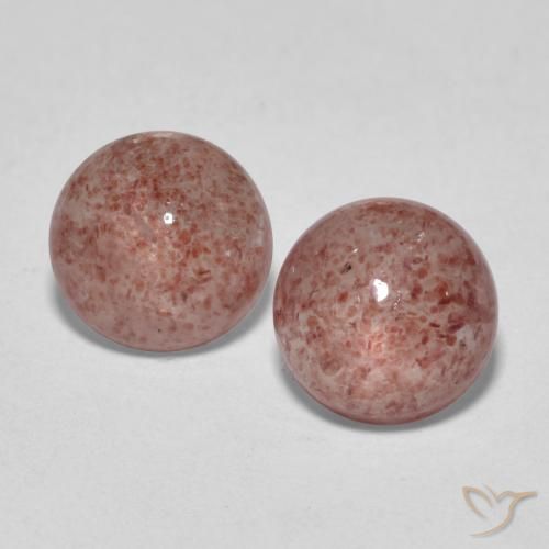 3.33ctw Naturale Rosa intenso rosa Quarzo Fragola, Rotondo, Traslucido