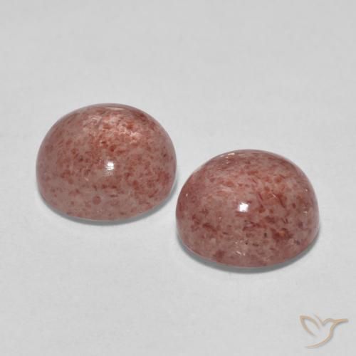 Gemme di Quarzo fragola Rosa intenso rosa naturale da 3.33 ct, Rotondo, Traslucido