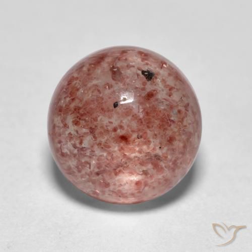1.86ct Naturale Rosa rosa Quarzo Fragola, Rotondo, Traslucido
