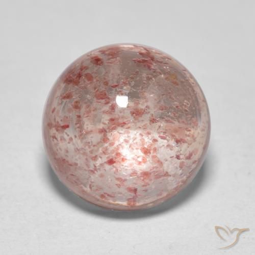 2.59ct Naturale Rosa medio Quarzo Fragola, Rotondo, Trasparente