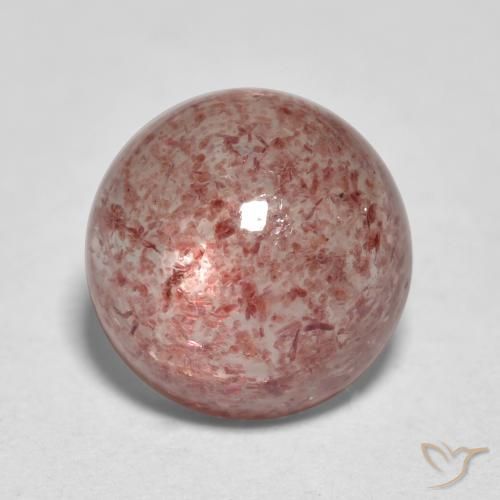 2.75ct Naturale Rosa medio Quarzo Fragola, Rotondo, Traslucido