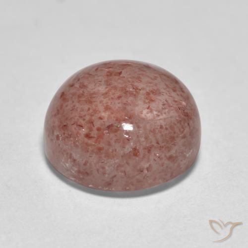 Quarzo fragola Rosa chiaro naturale da 3.56 ct, Rotondo, Traslucido
