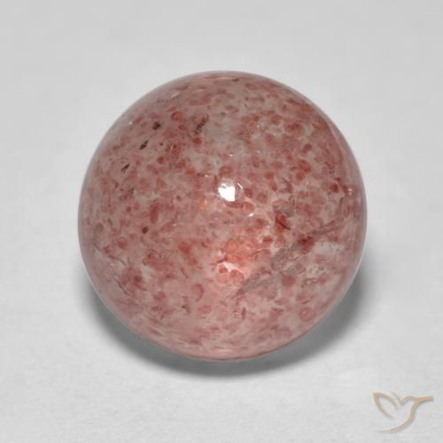 2.89ct Naturale Rosa medio Quarzo Fragola, Rotondo, Traslucido