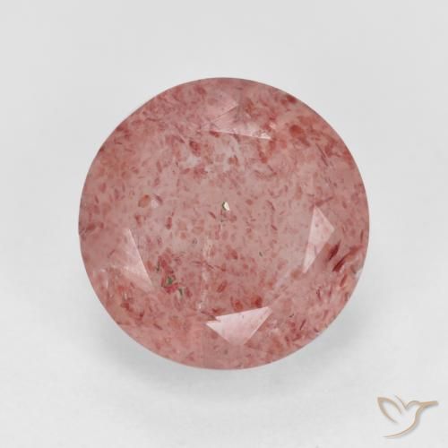 3.03ct Naturale Rosa chiaro Quarzo Fragola, Rotondo, Traslucido
