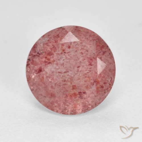 2.85ct Naturale Rosa medio Quarzo Fragola, Rotondo, Traslucido