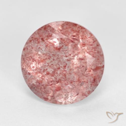 2.76ct Naturale Rosa medio-chiaro Quarzo Fragola, Rotondo, Traslucido