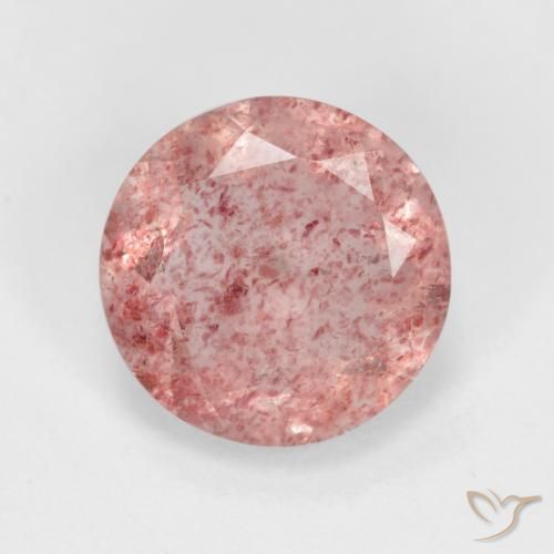 2.34ct Naturale Rosa chiaro Quarzo Fragola, Rotondo, Traslucido