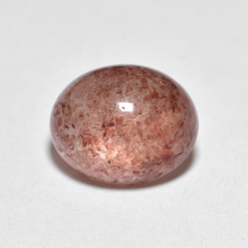 Quarzo fragola Coccinella rossa naturale da 2.80 ct, Taglio ovale, Trasparente