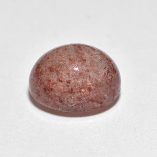 Quarzo fragola Coccinella rossa naturale da 2.80 ct, Taglio ovale, Trasparente