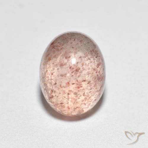 2.66ct Naturale Rosa chiaro Quarzo Fragola, Ovale, Trasparente