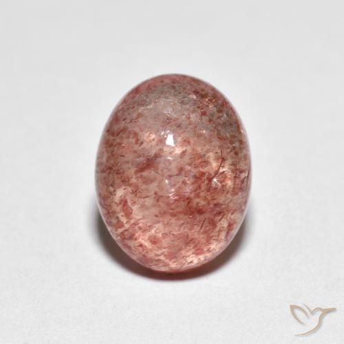 2.23ct Naturale Rosa rossastra Quarzo Fragola, Ovale, Trasparente