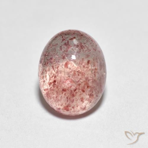 2.38ct Naturale Rosa chiaro Quarzo Fragola, Ovale, Trasparente