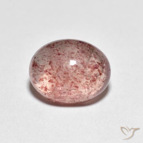 Quarzo fragola Rosa chiaro naturale da 2.38 ct, Ovale, Trasparente