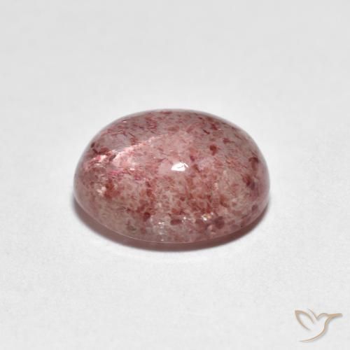 Quarzo fragola Rosa chiaro naturale da 2.38 ct, Ovale, Trasparente